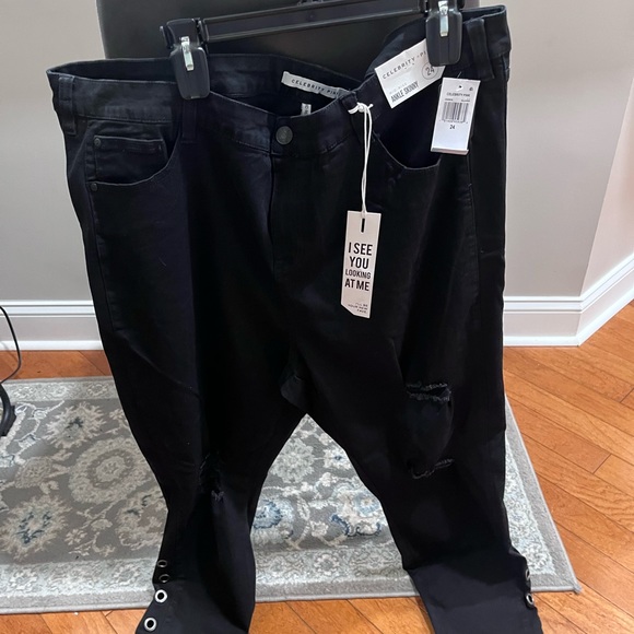 Nwt Celebrity pink black jeans - Picture 3 of 10
